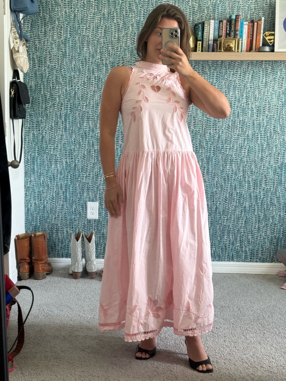 Stella Nova Embroidery Anglaise Sleeveless Dress size XS